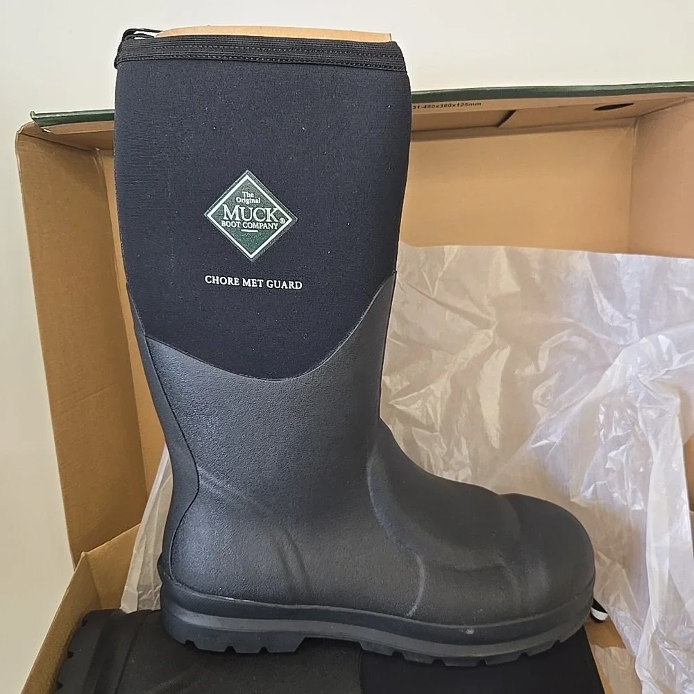 Muck Boot Chore‎ Classic Tall Steel Toe Men's Work Boot Metatarsal Guard Size 13